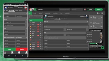 Bet99 NHL desktop mobile