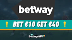 Betway Bet 10 Get 40 World Cup Sign Up Offer
