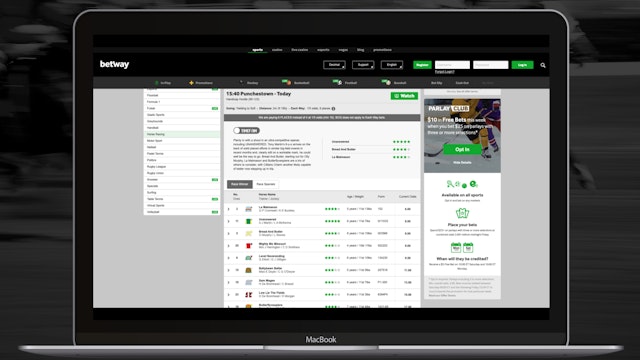 Betway Horse Racing Betting Odds