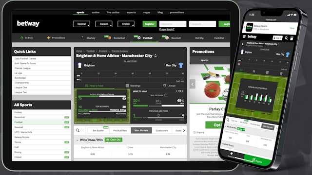 Betway open on ipad and iphone
