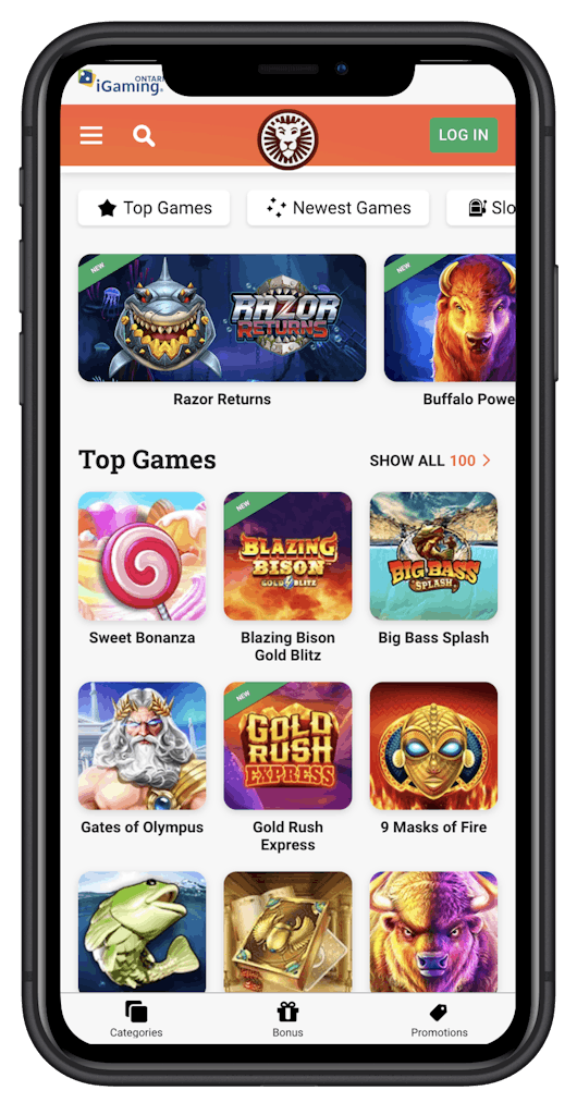 Check for i Gaming Ontario logo