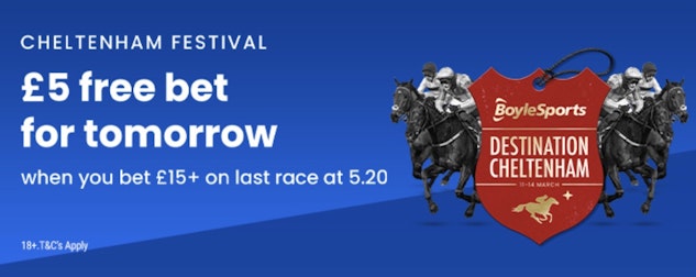 Cheltenham free bet every day of the festival with Boyle Sports