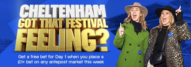 Claim Cheltenham free bet for day 1 with coral