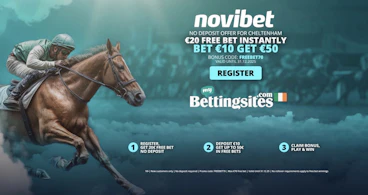 Claim Novibet no deposit Cheltenham offer ireland