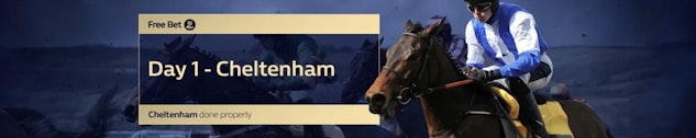 Claim free bet for day 1 of cheltenham with william hill