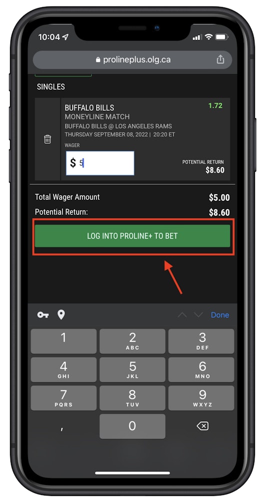 Confirm your bet on Proline