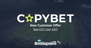Copybet new customer offer bet 20 get 60 UK promotion image
