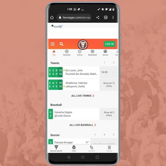 Download Leo Vegas Android App Step 5 Annonated