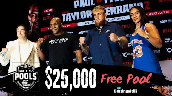 Draftkings Jake Paul Mike Tyson 25k Free Pool