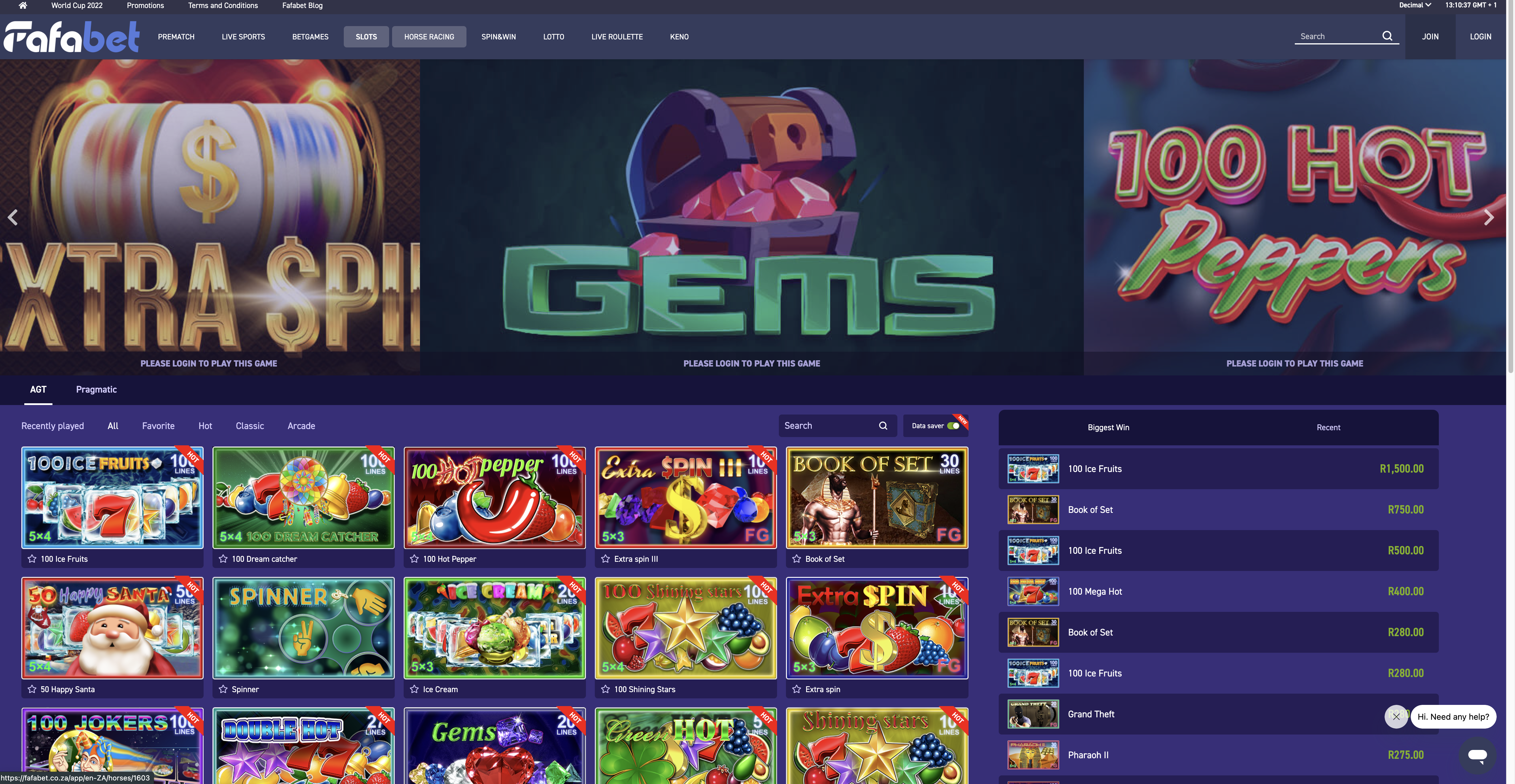 Fafabet slots