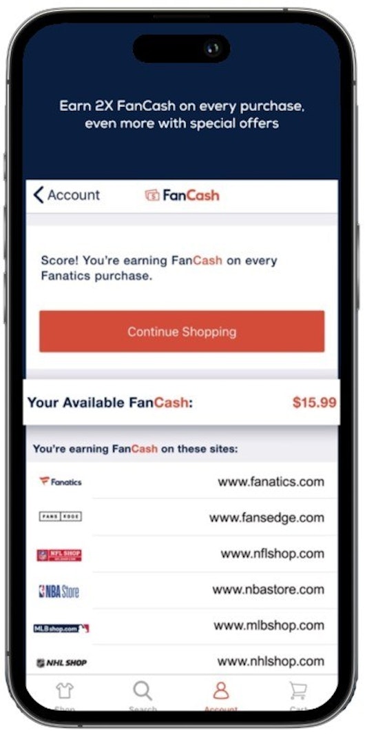 FanCash Fanatics Commerce