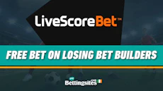 Get a Free Bet When Your Early Kick Off Bet Builder Loses with Live Score Bet