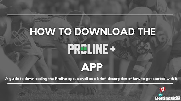 How to download the Proline app image cover with a background of men playing football
