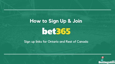How to sign up and join bet365 article cover on a background of a football stadium