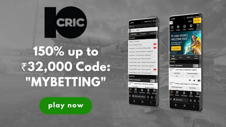 Image with 10 Cric mobile screenshots and bonus information