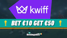 Kwiff Sign Up Offer ireland bet 10 get 50