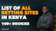 List of All Betting Sites in Kenya