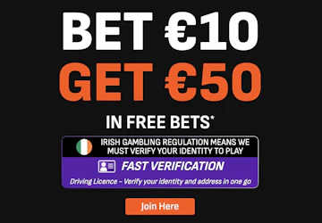 Live Score Bet Ireland Welcome offer screenshot