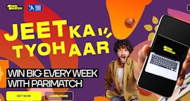 Parimatch Jeet Ka Tyohaar Bonus Banner