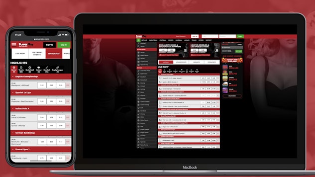 Powerplay website on desktop and mobile