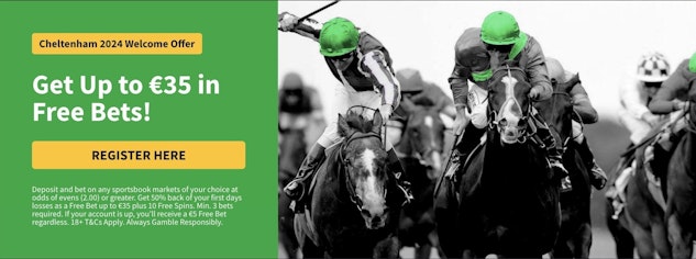 Quinn Bet Ireland Cheltenham Welcome Offer banner