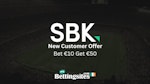SBK Ireland get 50 in free bets new customer offer