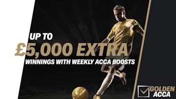Screenshot of Bet MGM acca price boost offer banner