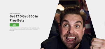 Screenshot of Betway world cup offer in ireland