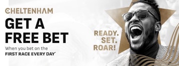 Screenshot of Live Score Bet Cheltenham free bet every day promotion