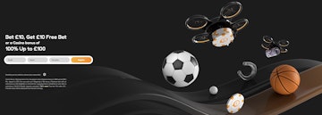 Screenshot of Quickbet welcome bonus choice of offer