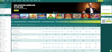 Screenshot of Vivatbet Ireland homepage