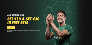 Screenshot of bet365 sign up offer in ireland 2026