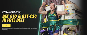 Screenshot of bet365 welcome offer