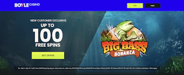 Screenshot of boylesports casino new customer offer