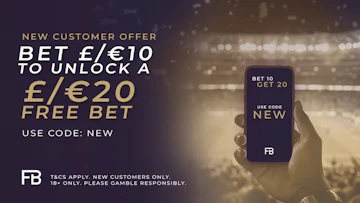Screenshot of fitzbet sign up offer in ireland