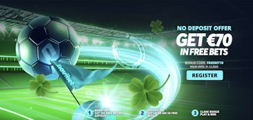 Screenshot of novibet no deposit offer in ireland