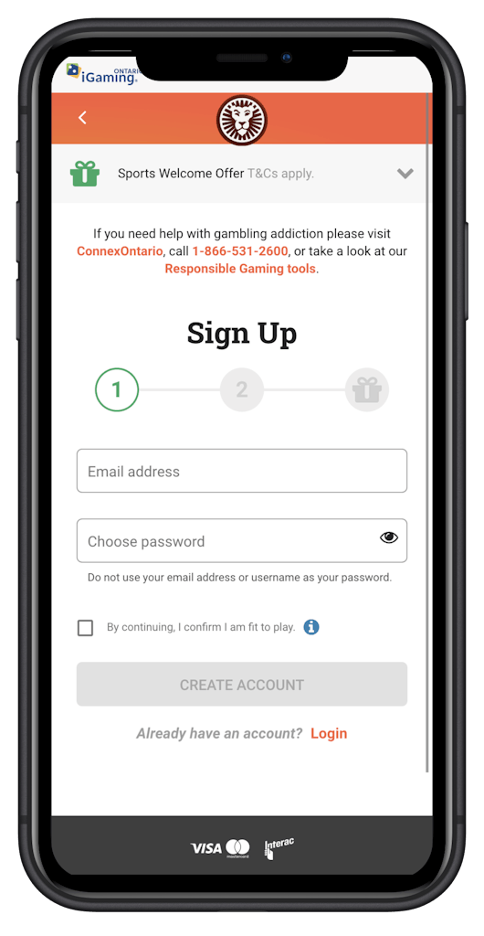 Sign up with an Ontario casino site