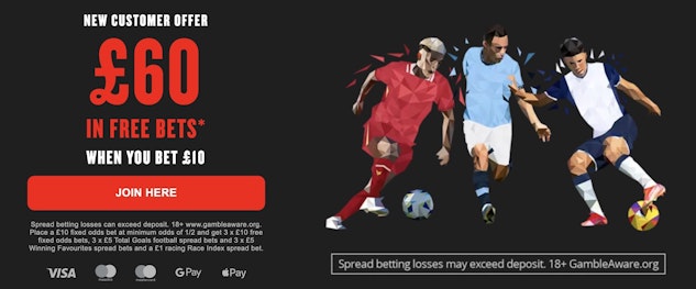 Spreadex sign up offer screenshot bet 10 60 in free bets