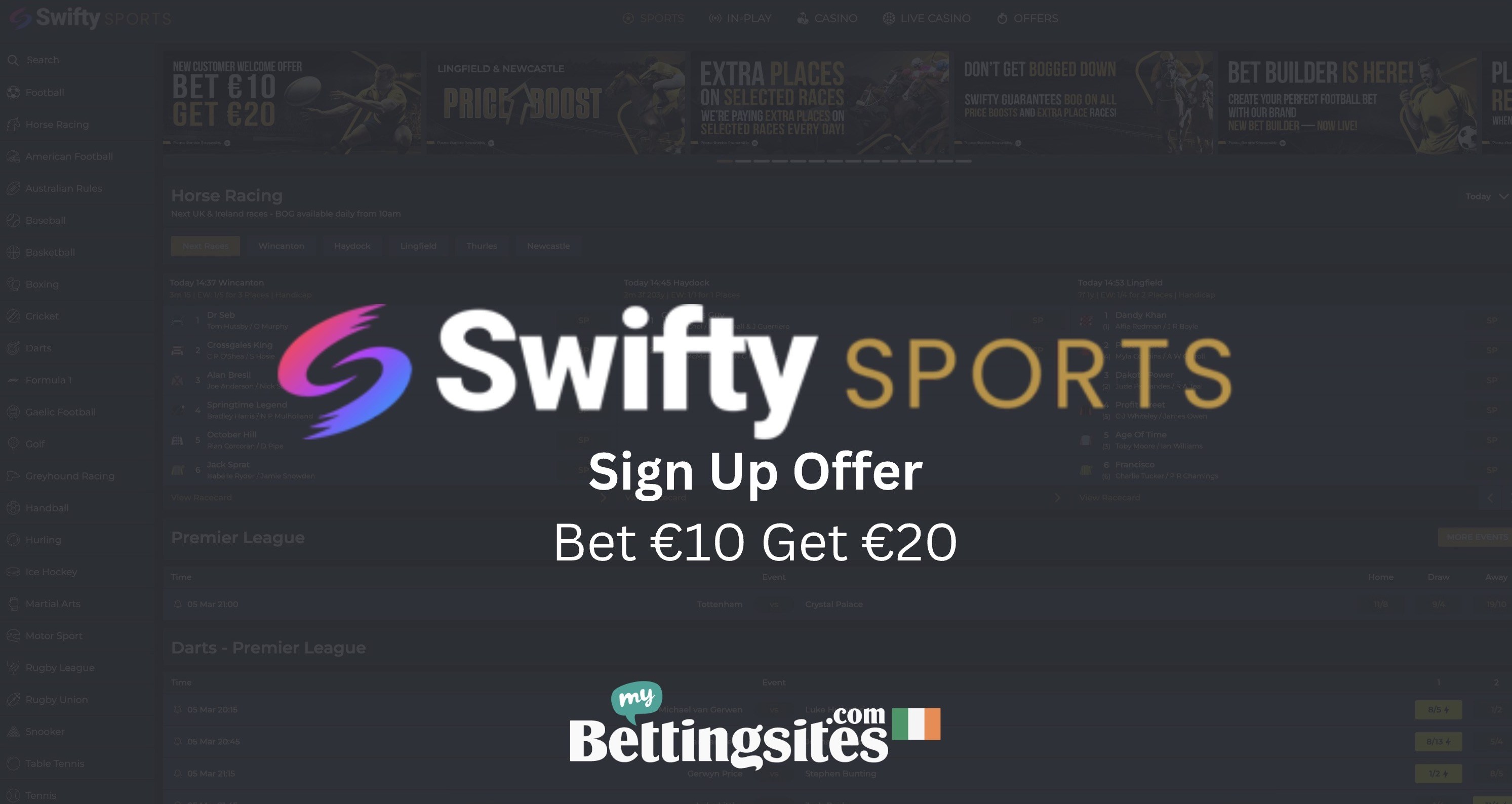 Swifty Sports IE Sign Up Offer