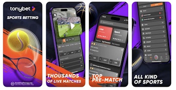 Tonybet app store screenshot