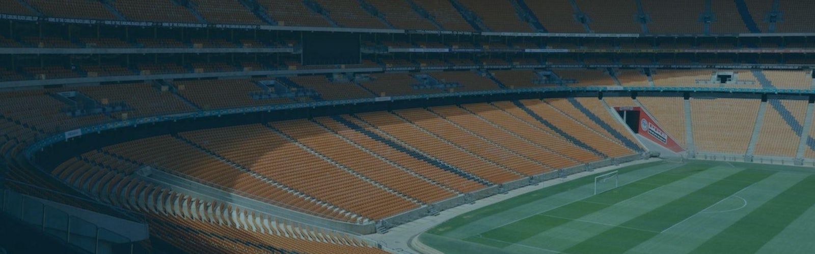 View of Empty Football Stadium