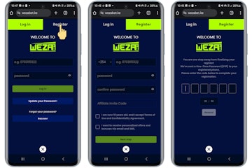 Wezabet Registration Steps