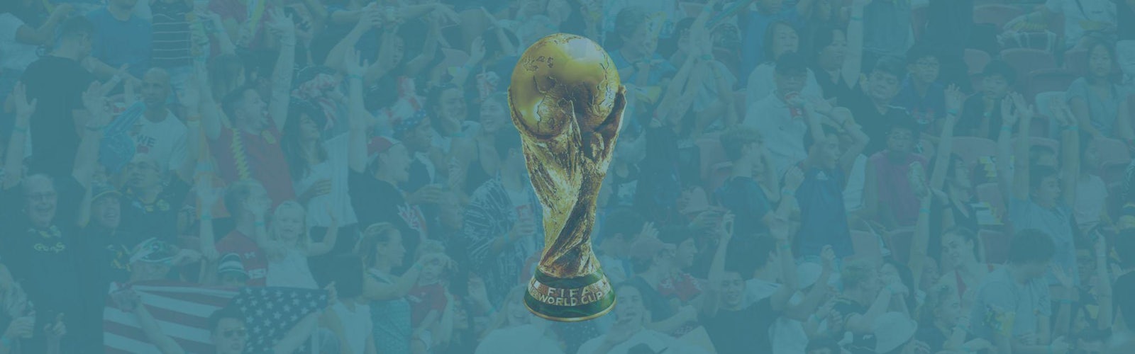 World Cup 2022 betting offers header image with trophy in the centre