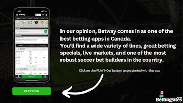 Betway app canada signup banner image