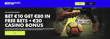 Boylesports bet 10 get 80 screenshot