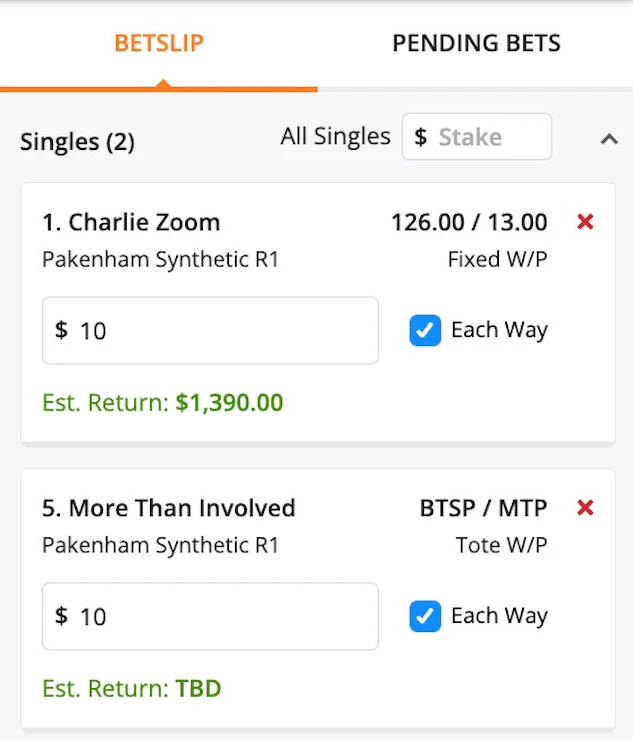 How to bet on melbourne cup each way