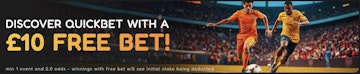 Screenshot of quickbet sports welcome offer