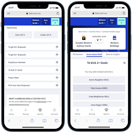 Step 5 same game multi AFL tips