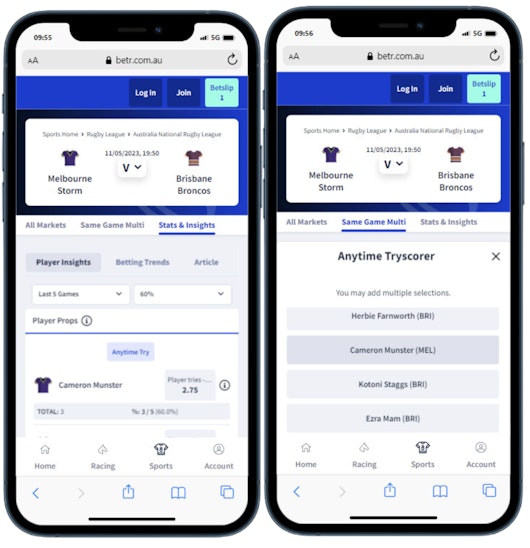 Step 5 same game multi tips NRL