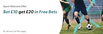 The pools welcome offer bet 10 get 20